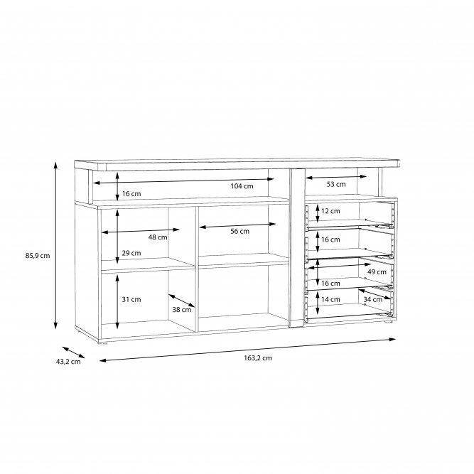 TUR TULUZA TUZKB C komoda indauja